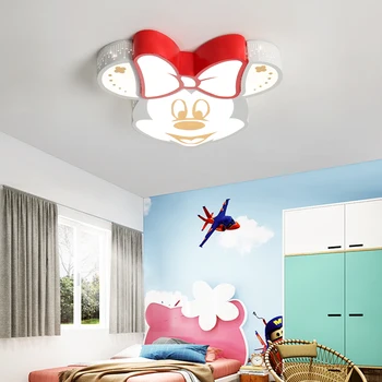 Módní LED karikatura lustr, roztomilé dítě v ložnici stropní svítidlo, Mickey světlo školky světlo stropní Svítidlo ložnice světlo