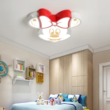 Módní LED karikatura lustr, roztomilé dítě v ložnici stropní svítidlo, Mickey světlo školky světlo stropní Svítidlo ložnice světlo