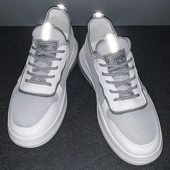 Módní Prodyšné boty pánské vysoké tech odolné proti opotřebení pánské boty nárazuvzdorný velké šněrovací textilní boty S5630-S5639