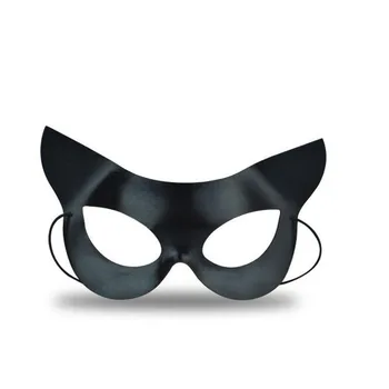 Módní Černá Kočka Půl Maska Na Obličej Ženy, Dívky, Sexy Oční Masky Maškarní Párty Dekorace, Kostým, Halloween, Vánoce