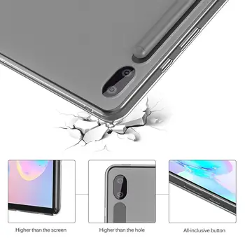 Měkké Transparentní TPU Silikonové Gelové Ochranné Pouzdro pro Samsung Galaxy Tab S6 SM-T860/SM-T865 10.5 Tablet 2019 Pouzdro