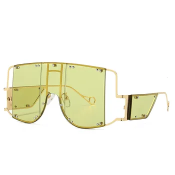 Nadrozměrné Náměstí Sluneční Brýle, Ženy 2019 Sluneční Brýle Muži Vintage Sluneční Brýle Luxusní Značky Retro Pánské Sluneční Brýle Rihanna Sluneční Brýle
