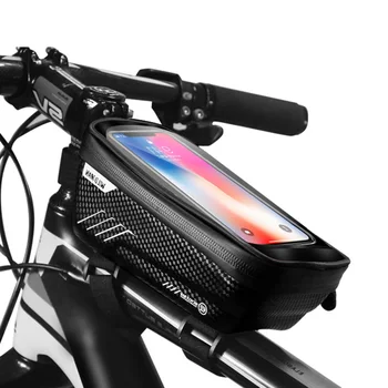 Nepromokavé Cyklistické Tašky Pro 4.7-6.2 palcový Smartphone Cyklistika Přední Taška Kolo hlavová Trubka Řídítka Koš