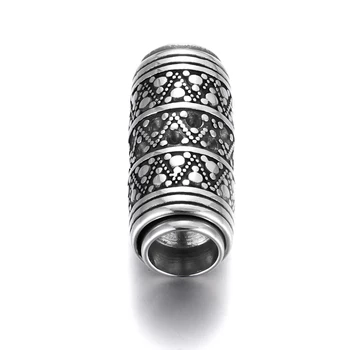 Nerezová Ocel Magnetické Uzavírání Trubice s Dot Otvor 8mm Kožený Kabel Spony Magnet Spony Náramek Uzavření pro DIY Výrobu Šperků