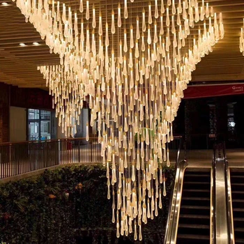 Nordic LED Cyrstal Přívěsek Světla, Osvětlení, Moderní osvětlení, Luxusní Hotel Hall Přívěsek Svítilna Restaurace Dekor Závěsné Svítidlo Luminarie