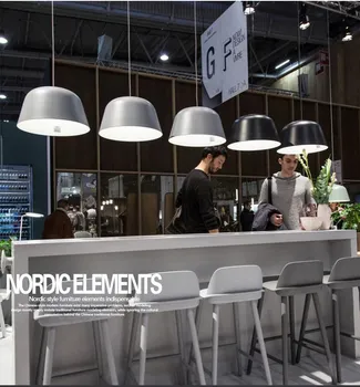 Nordic bílá černá 2 ks sleva 5% Hliníku Přívěsek Světlo Moderní jednoduchost stylu, bar, restaurace, foyer, jídelna noční lampa