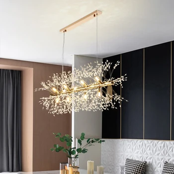 Nordic design přívěsek osvětlení kuchyně ostrov foyer závěsné svítidlo obývací pokoj ložnice crystal stropní svítidlo vnitřní osvětlení