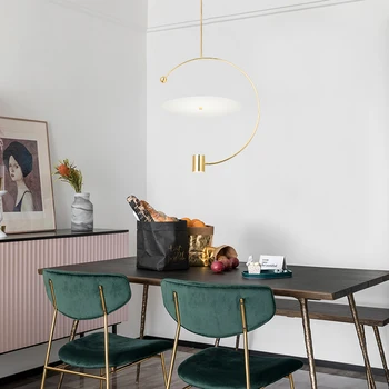 Nordic železa lustry stropní osvětlení mosazné průmyslový design umění hanglampen severské dekorace domů luzes de teto