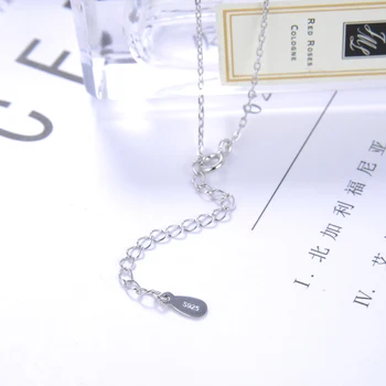 Nová holka 925 sterling silver náhrdelník kreativní nůžky design přívěsek rose zlatý náhrdelník solid stříbrná materiál nebude slábnout
