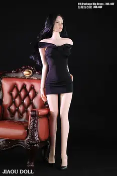 Nové 1/6 Sexy Ohlávka mini sukně Šaty bez ramínek taška přes rameno hip sukně JOA-46 Uchycení 12