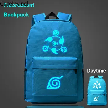 Nové Fluorescenční Světelný Naruto Sasuke Chlapce Školní batoh Ženy Bagpack Školní Mládež Muži, Děti, Studentských Batohů