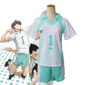Nové Haikyuu!! Aoba Johsai Vysoké Školy Volejbalový Klub Dresy Oikawa Tooru Sportovní Anime Cosplay Kostým Košile+Kalhoty Oblečení