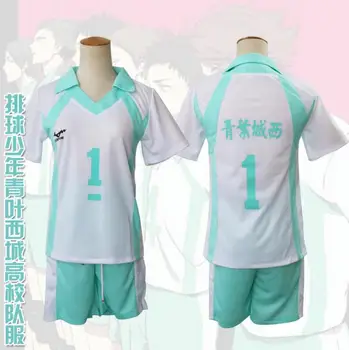 Nové Haikyuu!! Aoba Johsai Vysoké Školy Volejbalový Klub Dresy Oikawa Tooru Sportovní Anime Cosplay Kostým Košile+Kalhoty Oblečení