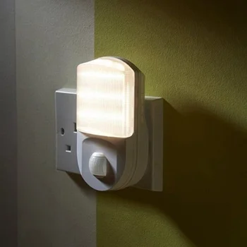 Nové Horké 9 LED, PIR Čidlo Pohybu, Noční Světlo Domova Chodba Ložnice Zásuvka Nástěnná Lampa EU Plug SMD66