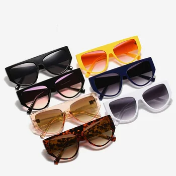 Nové Klasické Nadrozměrných Oválné sluneční Brýle pro Muže, Ženy, Vysoce Kvalitní Vintage Módní Brýle Mužské Brýle Leopard Čaj Dámy Odstíny