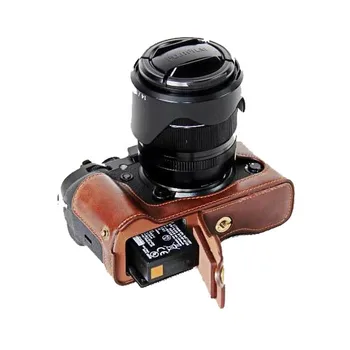 Nové Pu Kožené Pouzdro na Fotoaparát Polovinu Těla Kryt Pro FujiFilm XT2 XT3 XT4 XS10 10 FUJI X-T2 X T3 X-T4 X-S10 Kamera, spodní kryt
