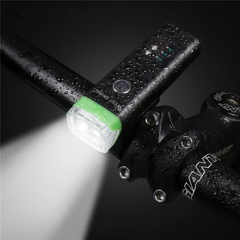 Nový Inteligentní Indukční Kolo Přední Světlo Sada USB Nabíjecí Bike Zadní Světlo LED Světlo na Kole Lampa na Kole Baterku na Kolo