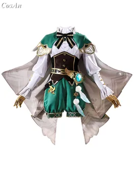 Nový Přírůstek Hot Hra Genshin Dopad Venti Cosplay Kostým Bůh Větru Módní Krásné Uniformy Oblek Plný Set Hraní Rolí Oblečení