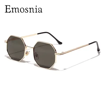 Nový Retro Polygon sluneční Brýle Muži Ženy Luxusní 2020 Vintage Malý Rám Kola sluneční Brýle Růžové Čočky, Zrcadla, Barevné sluneční Brýle UV400