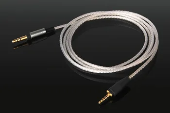 Náhradní Upgrade Stříbrný Pozlacený Audio Kabel Pro Sennheiser Urbanite XL Na/Přes Ucho sluchátek