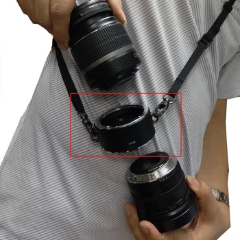Nástroj pro Rychle se Měnící Stand-by Helper Přenosné Zařízení Rychle Prsten S Popruhem Double Lens Držák Kamery Příslušenství Pro Canon DSLR