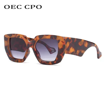 OEC CPO Módní Punk Náměstí sluneční Brýle, Ženy Značky Designer Velké Rám Sluneční Brýle Ženské Odstíny Dámy Brýle UV400 Oculo O942