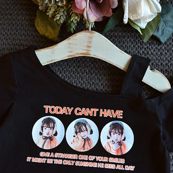 ON Zdravím, Užijte si Děvčata Oblečení Sada 2020 Letní Nový korejský-Styl off-Rameno s Krátkým Rukávem T-shirt Tištěné Sukně dětské Oblečení