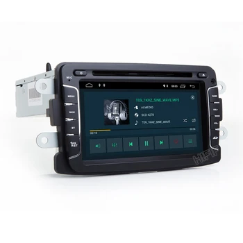 Octa core android 10 auto dvd pro Dacia Lodgy Logan Duster Sandero 2 din rádio gps video, wifi, navigace, multimediální přehrávač