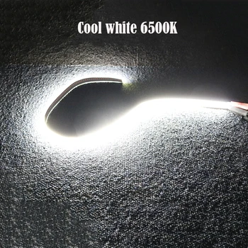 Ohebný Flexibilní 12V 24V COB LED pásek 0,5 m Měkké Bar Světla FOB LED Pásky Lampa Dekorace DIY Osvětlení Bílé Teplé Barvy JJ