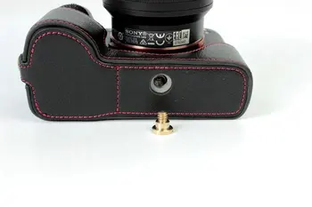 Originální pravé Kůže Polovinu Pouzdro Grip pro Sony Alpha A7II A7RII A7SII Fotoaparát