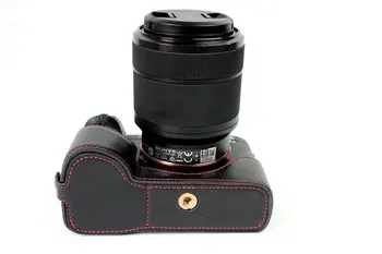 Originální pravé Kůže Polovinu Pouzdro Grip pro Sony Alpha A7II A7RII A7SII Fotoaparát