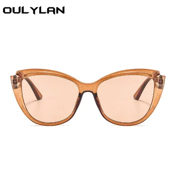 Oulylan Vintage Cat Eye sluneční Brýle, Ženy, 90 Luxusní Sluneční Brýle Odstíny Žena UV400 Nepravidelné Brýle Zrcadlové Brýle Dámy