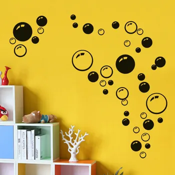 POOMOO rozpíjení barvy,Bubliny, Samolepky na Zeď Vinylové Nástěnné Obtisk Auto Koupelna Kid Art Decor Pokoj Sprcha 20X45CM