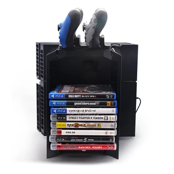 PS4 Slim Pro Hry, Disky Skladovací Stojan Předvést Věž PS, Play Station 4 Nabíječka CD Držák pro Xbox ONE S/Xbox 360