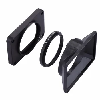 PULUZ pro Sony RX0 Hliníkové Slitiny Přední Panel + 37mm UV Filtr Objektiv + Objektiv sluneční clona Šrouby a Šroubováky