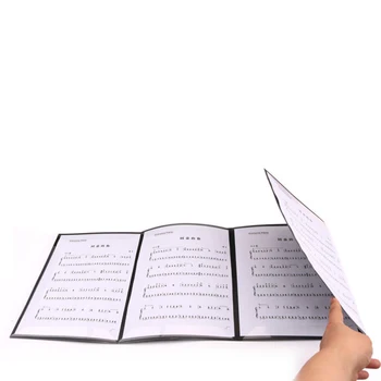PVC Fólie Hudební Složku Piano Skóre Expanze Skládací Dokumentu, Složky, Hudbu, Učení Zásoby 30.5*23.5*1.2 cm