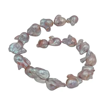 Pearl korálky, Příroda sladkovodní volné pearl s barokní tvar, VELKÉ FIALOVÉ BAROKNÍ tvar pearl .16-24 mm,pěkná příroda, barva