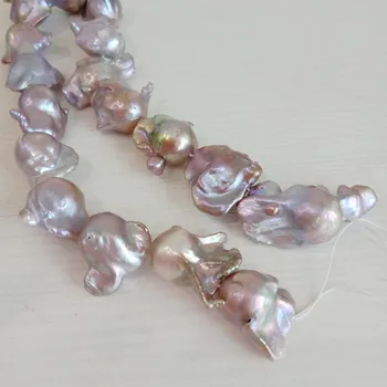 Pearl korálky, Příroda sladkovodní volné pearl s barokní tvar, VELKÉ FIALOVÉ BAROKNÍ tvar pearl .16-24 mm,pěkná příroda, barva