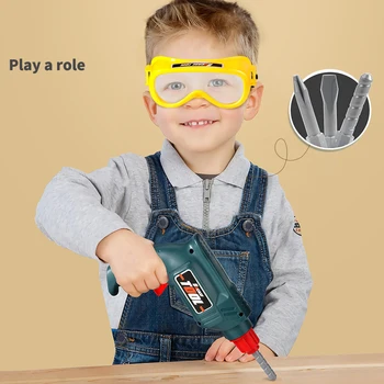 Plastové Děti Simulační Nástroj pro Opravu Sada Předstírat, Hrát Hračky, Early Learning Vzdělávací hračky Kreativní Hračky Pro Chlapce Dárek k Narozeninám