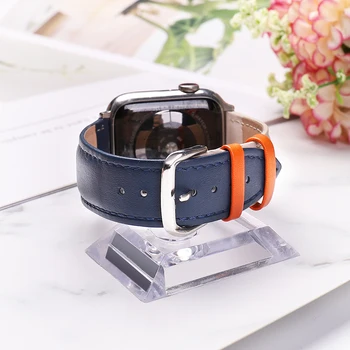 Popruh pro Apple watch band 44mm 40mm pásek na hodinky apple watch 5 4 3 2 1 klasický kožený náramek pásek iwatch 42mm 38mm Příslušenství