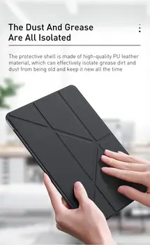 Pouzdro Pro iPad vzduchu 4 2020 10.9 Flip Trojdílné Stojan Pouzdro PU Kůže Plné Smart Auto Wake Kryt Pro ipad vzduchem4 10.9