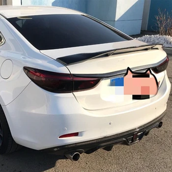 Použití Pro Mazda 6 Spoiler--2018 Rok Skutečný Lesklý Uhlíkových Vláken, Zadní Křídlo R Styl Sportovní Příslušenství Kit Tělo