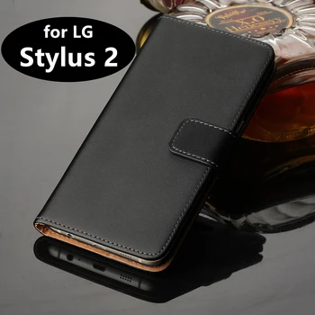 Premium Kožené Flip Kryt Luxusní Peněženka pouzdro pro LG Stylus 2 5.7