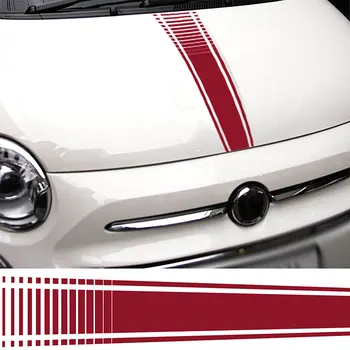 Pro Fiat 500 Abarth Auto Kapoty Samolepky italské Vlajky nálepku grafický proužek Grande s příponou da4-0009