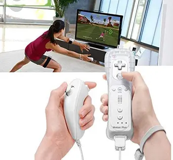 Pro Nintend Wii Motion Plus Wireless GamePad Dálkový Ovladač s Nunchuck Controle Joystick Pro Nintend Wii Hry, Příslušenství
