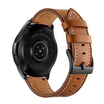 Pro Samsung Galaxy Watch 42mm 46mm skutečné hovězí kůže kapela popruh huawei GT 2e hodinek