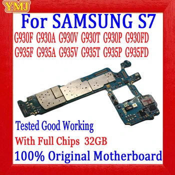 Pro Samsung S7 G935F G935FD G930FD G930F G935T G935V G930V základní Deska Originální, Odemčený S Plnou Čipy Logic Board