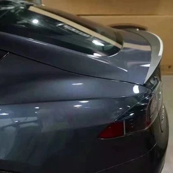 Pro Tesla Model S-2017 Zadní Křídlo Spoiler Kufru Boot Křídla, Spoilery z uhlíkových vláken 3M Pasta