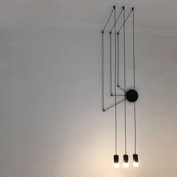 Průmyslové Iron Art DIY Multipoint Přívěsek Svítilna s 5W G9 LED Žárovka, Obývací Pokoj, Bar Dekorativní Závěsné Osvětlení