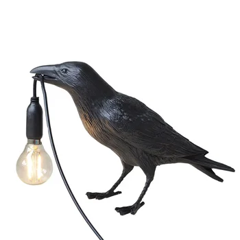 Pták Stolní Lampa italského Seletti světlo Bird Led Stolní lampa Šťastný pták, Obývací Pokoj, Ložnice Noční Raven svítidlo Home Dekor Příslušenství